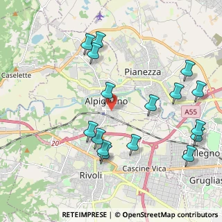 Mappa Via V. Bellini, 10091 Alpignano TO, Italia (2.32125)