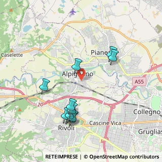 Mappa Via V. Bellini, 10091 Alpignano TO, Italia (2.04818)