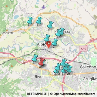 Mappa Via V. Bellini, 10091 Alpignano TO, Italia (1.91938)