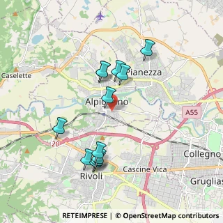 Mappa Via V. Bellini, 10091 Alpignano TO, Italia (1.78833)