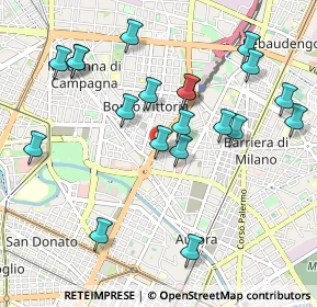 Mappa C.so Venezia, 10100 Torino TO, Italia (1.041)