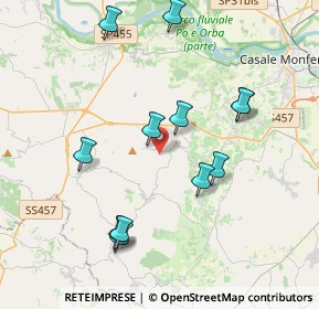 Mappa Cascina Sortina, 15030 Treville AL, Italia (3.96167)