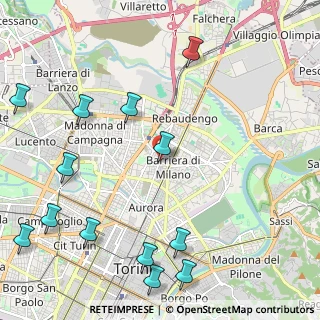 Mappa Via Pier Luigi da Palestrina, 10155 Torino TO, Italia (2.91231)