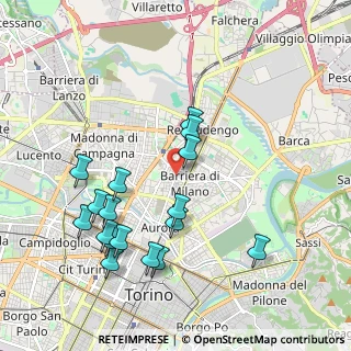 Mappa Via Pier Luigi da Palestrina, 10155 Torino TO, Italia (2.08529)