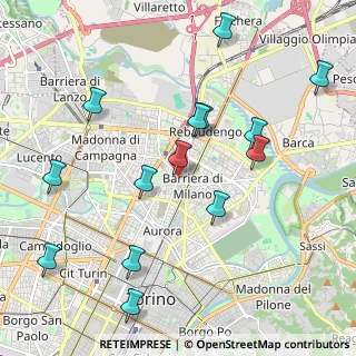 Mappa Via Pier Luigi da Palestrina, 10155 Torino TO, Italia (2.27571)