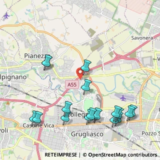 Mappa Via della croce, 10098 Torino TO, Italia (2.55353)