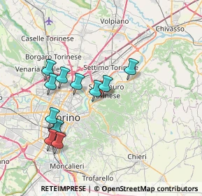 Mappa Via Torino, 10099 San Mauro Torinese TO, Italia (7.2375)