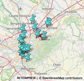 Mappa Via Torino, 10099 San Mauro Torinese TO, Italia (7.04)