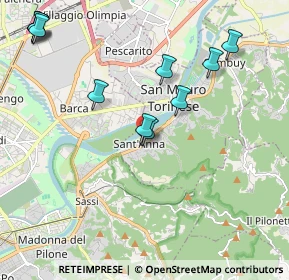 Mappa Via Torino, 10099 San Mauro Torinese TO, Italia (2.34545)
