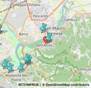 Mappa Via Torino, 10099 San Mauro Torinese TO, Italia (3.781)