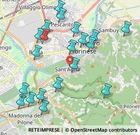 Mappa Via Torino, 10099 San Mauro Torinese TO, Italia (2.2405)