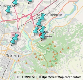 Mappa Via Torino, 10099 San Mauro Torinese TO, Italia (4.61818)