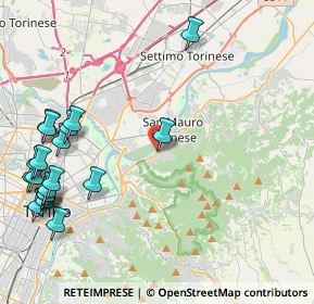 Mappa Via Torino, 10099 San Mauro Torinese TO, Italia (5.6435)