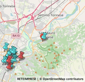 Mappa Via Torino, 10099 San Mauro Torinese TO, Italia (6.75444)