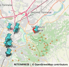 Mappa Via Torino, 10099 San Mauro Torinese TO, Italia (6.2745)