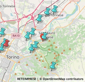 Mappa Via Torino, 10099 San Mauro Torinese TO, Italia (4.59692)