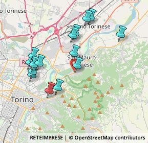 Mappa Via Torino, 10099 San Mauro Torinese TO, Italia (3.84933)