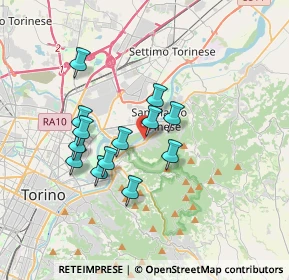 Mappa Via Torino, 10099 San Mauro Torinese TO, Italia (2.92923)