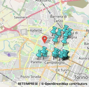 Mappa Via Carlo Pittara, 10151 Torino TO, Italia (1.7105)