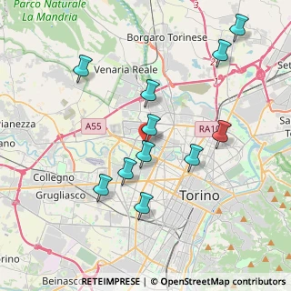 Mappa Via Carlo Pittara, 10151 Torino TO, Italia (3.86273)