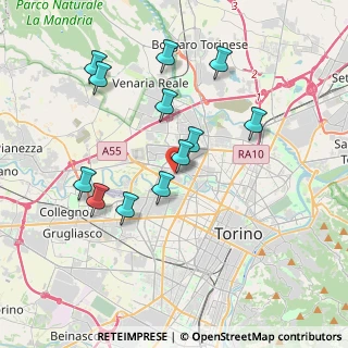 Mappa Via Carlo Pittara, 10151 Torino TO, Italia (3.68833)