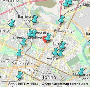 Mappa Via Giovanni Michele Boccardo, 10147 Torino TO, Italia (2.42625)