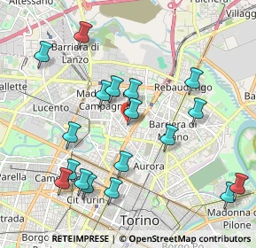 Mappa Via Giovanni Michele Boccardo, 10147 Torino TO, Italia (2.17278)