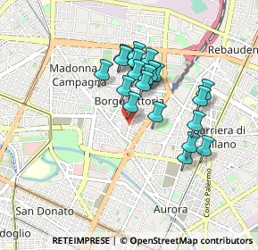 Mappa Via Giovanni Michele Boccardo, 10147 Torino TO, Italia (0.7295)