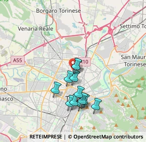 Mappa Via Giovanni Michele Boccardo, 10147 Torino TO, Italia (3.10917)