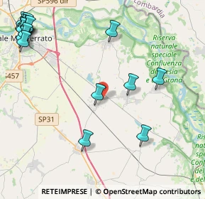 Mappa Via IV Novembre, 15032 Borgo San Martino AL, Italia (6.21111)