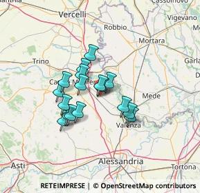 Mappa Via IV Novembre, 15032 Borgo San Martino AL, Italia (9.77118)