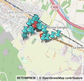 Mappa Via Generale Carlo Alberto dalla Chiesa, 10057 Sant'Ambrogio di Torino TO, Italia (0.27667)