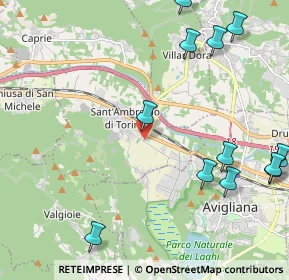 Mappa Via Generale Carlo Alberto dalla Chiesa, 10057 Sant'Ambrogio di Torino TO, Italia (2.80667)