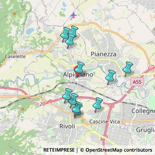 Mappa Via San Martino, 10091 Alpignano TO, Italia (1.85182)