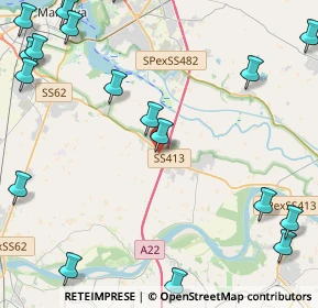 Mappa Via Gianni Rodari, 46031 Bagnolo San Vito MN, Italia (6.745)