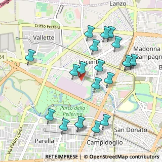 Mappa Via Andrea Pozzo, 10151 Torino TO, Italia (1.064)