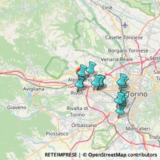 Mappa Via Tallone, 10091 Alpignano TO, Italia (6.21462)
