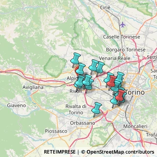 Mappa Via Tallone, 10091 Alpignano TO, Italia (6.35333)