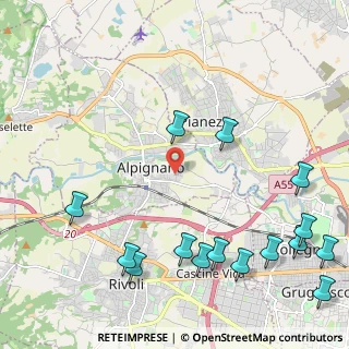 Mappa Via Caduti Libertà, 10091 Alpignano TO, Italia (2.93333)