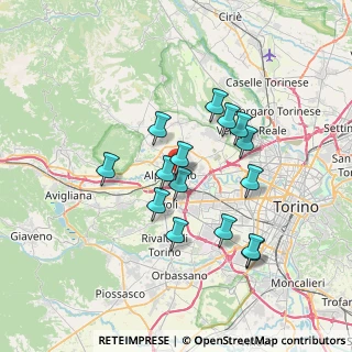 Mappa Via Caduti Libertà, 10091 Alpignano TO, Italia (6.12867)