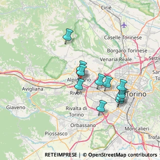 Mappa Via V. Arbarello, 10091 Alpignano TO, Italia (6.4)