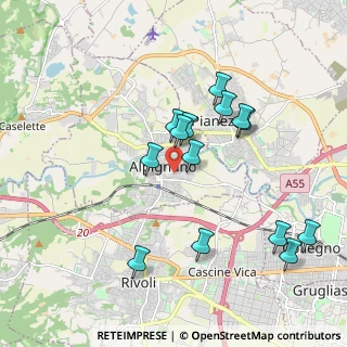 Mappa Via V. Arbarello, 10091 Alpignano TO, Italia (1.87071)
