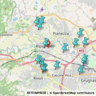 Mappa Via V. Arbarello, 10091 Alpignano TO, Italia (2.34063)