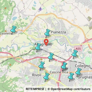 Mappa Via V. Arbarello, 10091 Alpignano TO, Italia (2.64818)