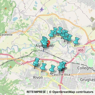 Mappa Via V. Arbarello, 10091 Alpignano TO, Italia (1.663)