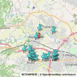 Mappa Via V. Arbarello, 10091 Alpignano TO, Italia (2.3635)