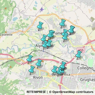 Mappa Via V. Arbarello, 10091 Alpignano TO, Italia (1.8855)