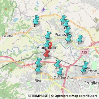 Mappa Via V. Arbarello, 10091 Alpignano TO, Italia (2.08625)