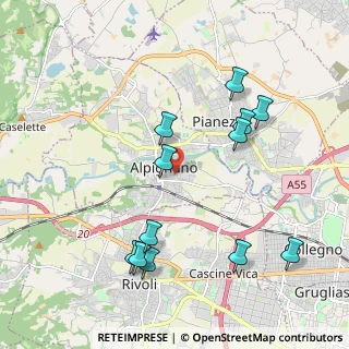 Mappa Via V. Arbarello, 10091 Alpignano TO, Italia (2.155)