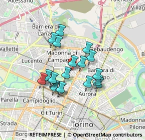 Mappa Via Marchese Visconti, 10147 Torino TO, Italia (1.37053)